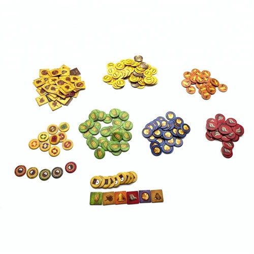 Round Cardboard Tokens ສໍາລັບເກມກະດານ